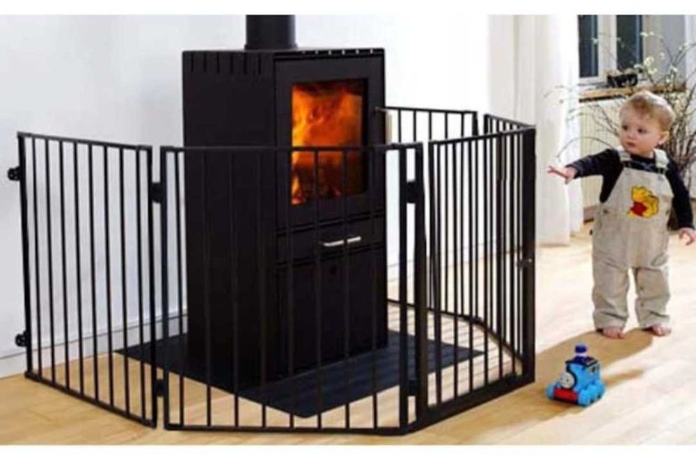 Метална предпазна ограда за камина