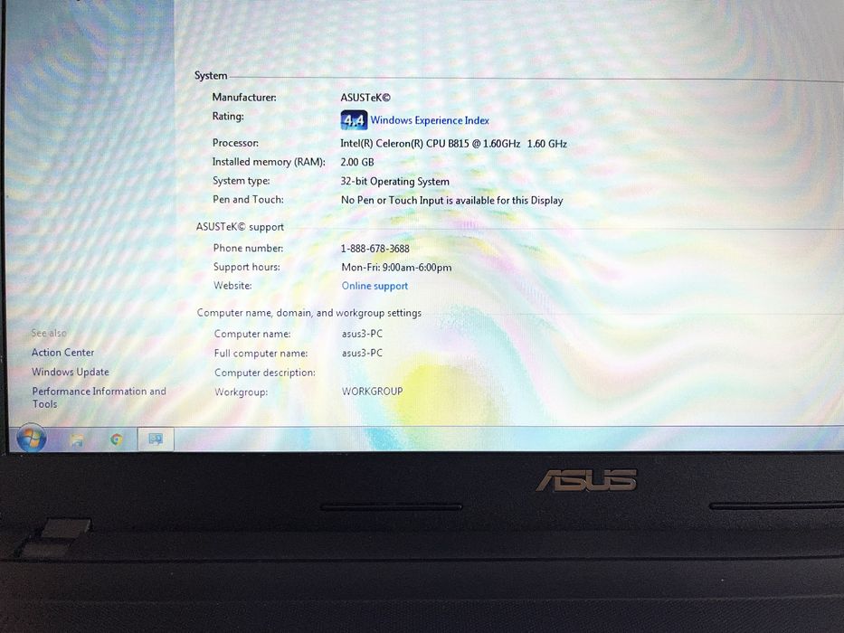 Vand laptop ASUS Tek