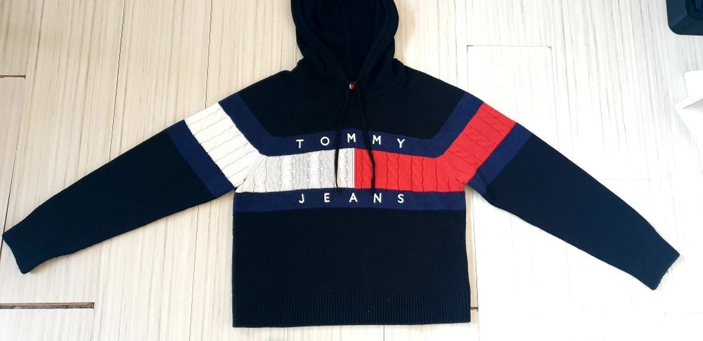 Tommy Hilfiger Knit Hoodie Womens  Size M ОРИГИНАЛ! Дамски Пуловер!