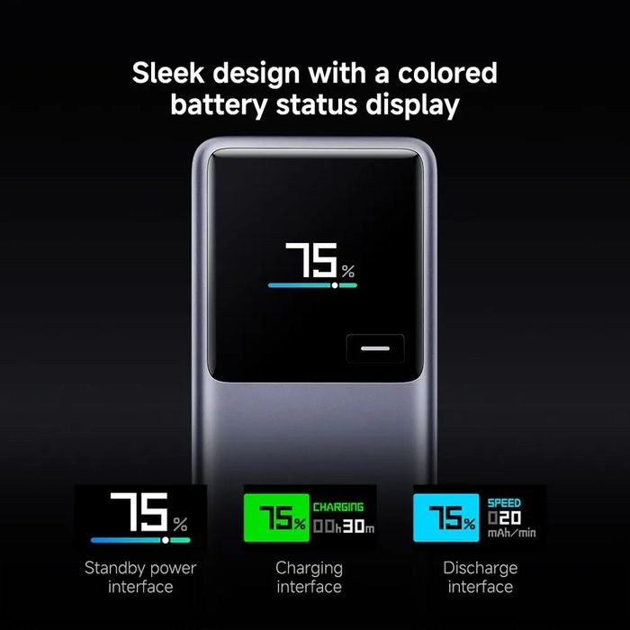 Baterie Externa Xiaomi PB1165MI 10000mAh 165W, PD, 2 x USB-C, Gri