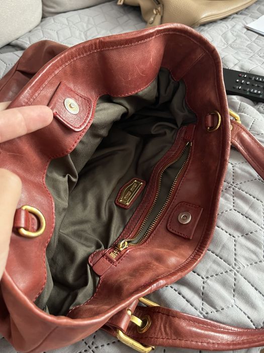 Geantă Miu Miu piele naturală