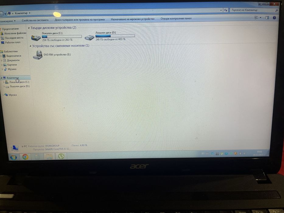 Лаптоп acer 150 лева