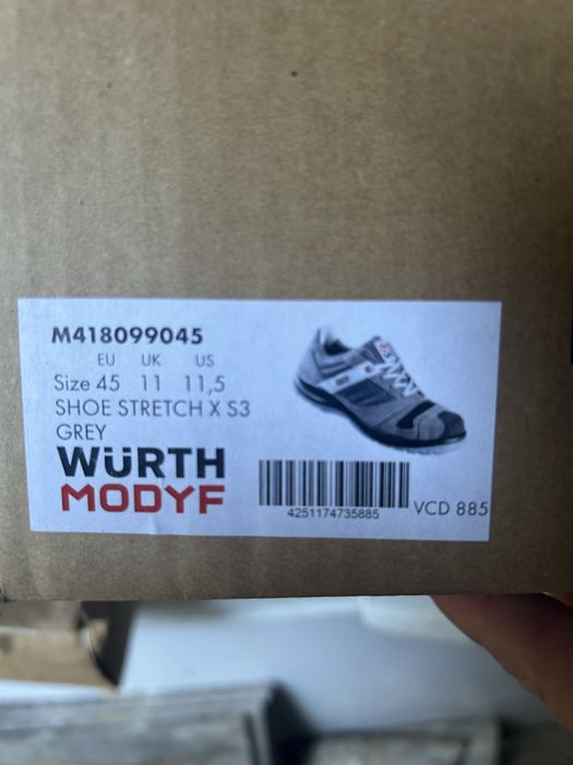 Incaltaminte protectie Wurth Modyf Stretch X S3 - NOI, marimea 45