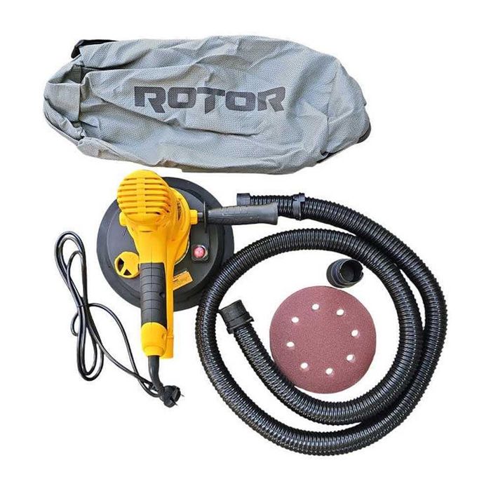 Шлайф за стени и тавани ROTOR RG-S180, 750W, 180мм, с торба и 6 шкурки