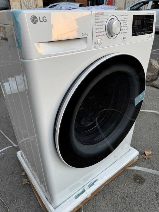 Стирально-сушильная машина LG 7/4 кг F2J6HG7W DD Inverter Steam