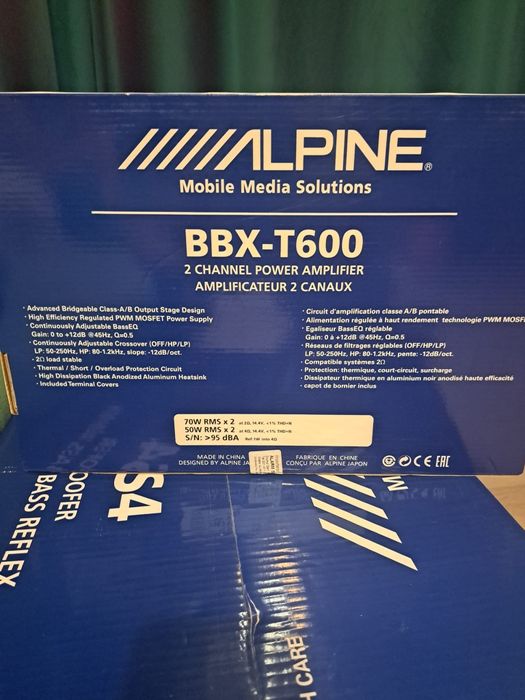 Pachet Subwoofer Alpine complet nou