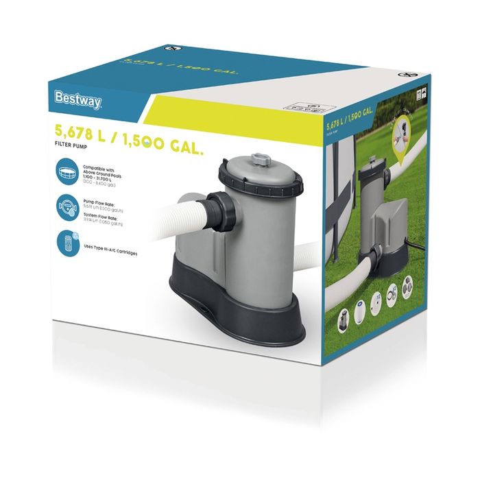 Филтърна помпа за басейни, 86W, 5678 л/час, Bestway.Нови!Гаранция 2год.