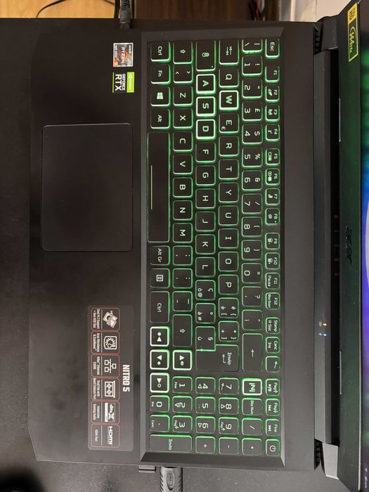Laptop Gaming Acer Nitro 5 (AN515-45), AMD Ryzen 9 5900HX, 32GB DDR4, RTX 3080 8GB, 2x 1TB SSD M.2
