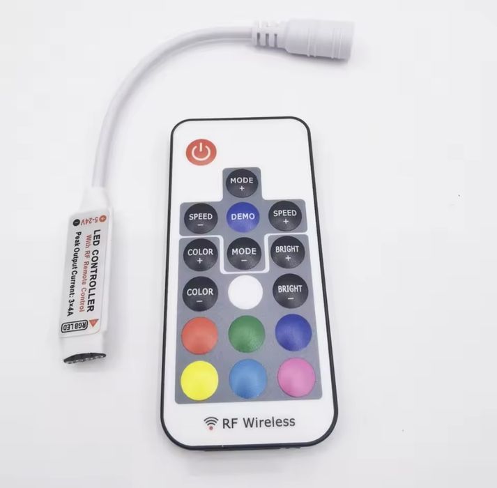 Telecomanda banda led 12v 24v monocrom si rgb rf touch