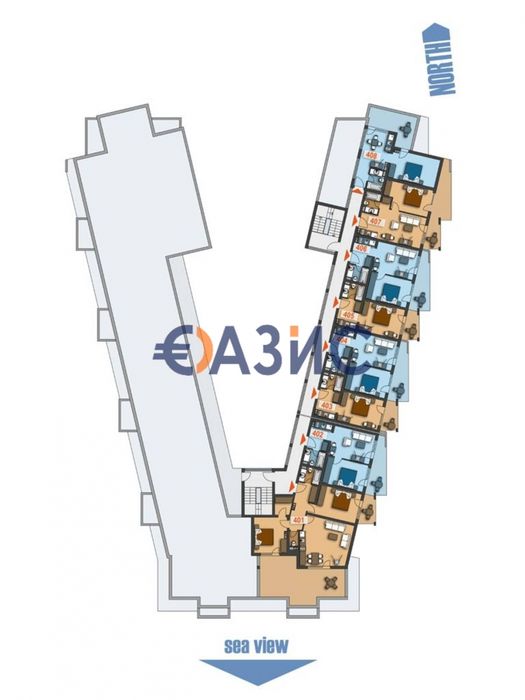 Продава се Едностаен апартамент в Свети Влас - 8 кв.м за 3233 €/кв.м - Снимка #12