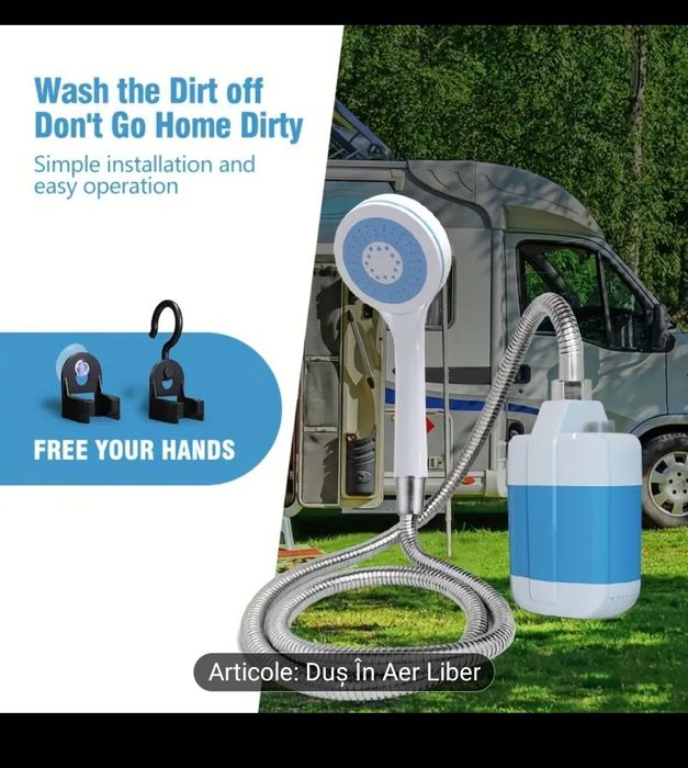 Duș portabil pentru camping