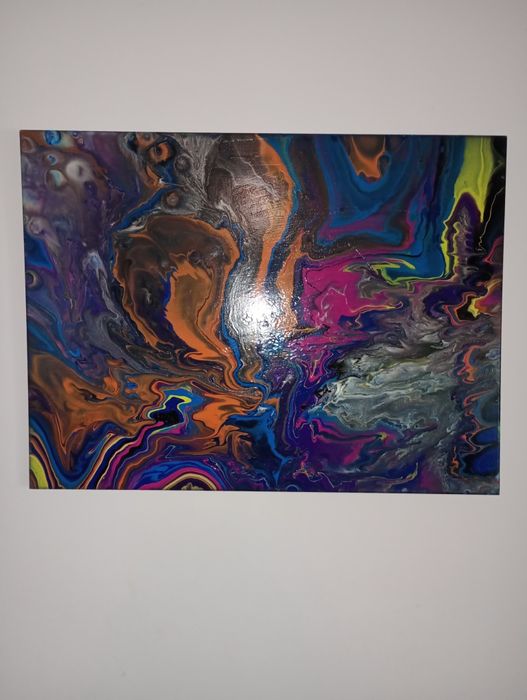 Димитър Краевски -авторски абстрактни картини акрил върху платно