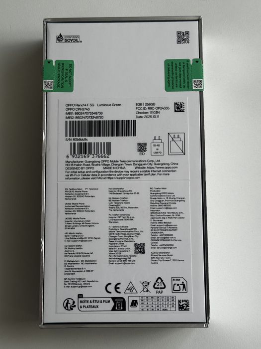 Telefon Oppo Reno14 F 5G 8GB RAM 256GB Spațiu