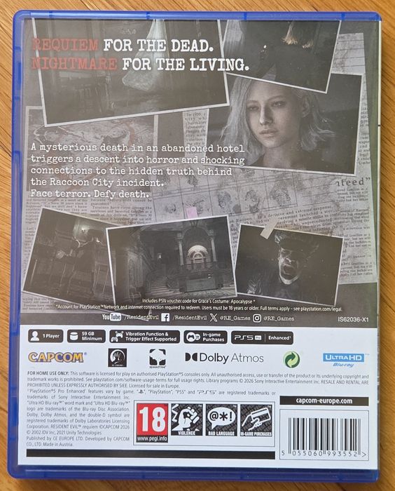 Resident Evil 9 Requiem PS5 Playstation PS 5 RE9 Плейстейшън