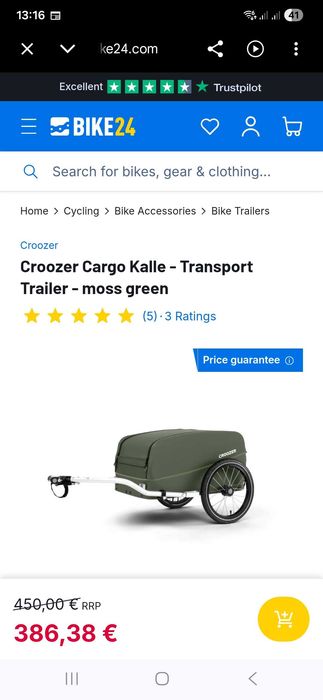 Remorca bicicleta cargo Croozer