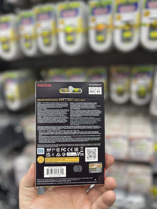 SanDisk Extreme PRO SDXC UHS-1 4K Card Orginal / Доставка 24/7