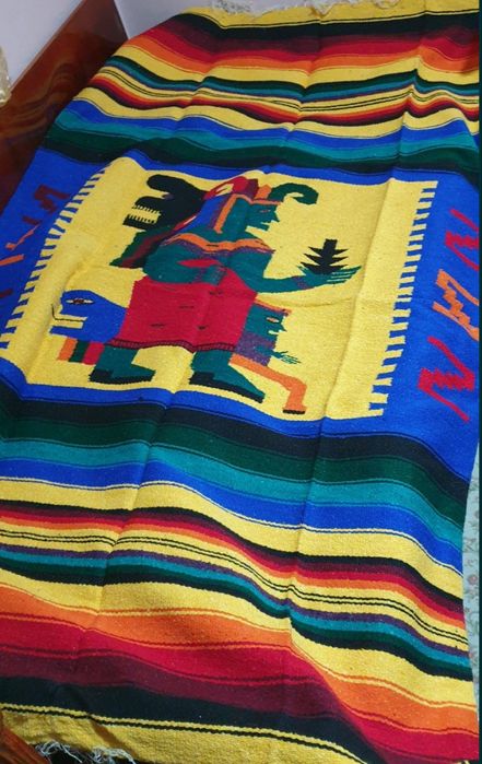 Cuverturi-Pături de epocă mexicane Maya Aztec Zapotec