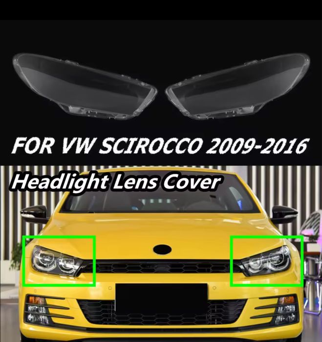 Set Reparatie Reparare Set Sticle Sticla Far Dispersor Geam Capac Faruri Far Vw Scirocco 2009-2016