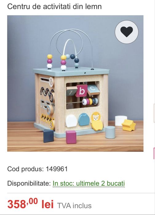 Cub activitati 1 an+
