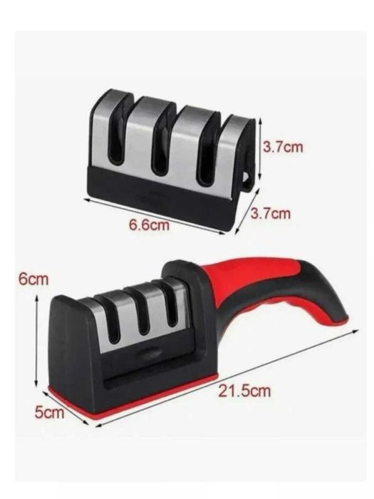 Pichoq o'tkirlagich, 3 xil charxli.    Точилка для кухонных ножей 3в1