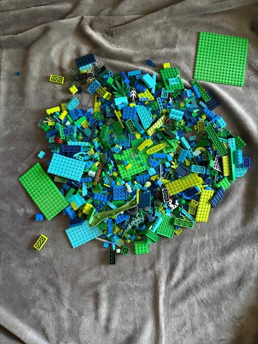 LEGO LOT 15 kg piese originale + 150 figurine + instrucțiuni