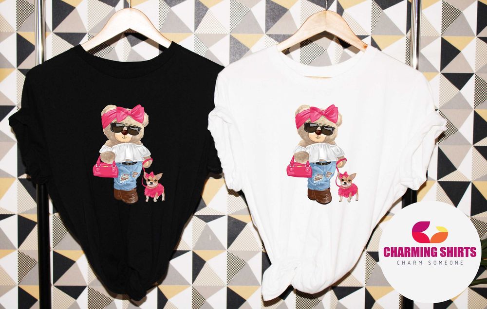 Дамски тениски с Мече, Различни модели и цветове Teddy Bear