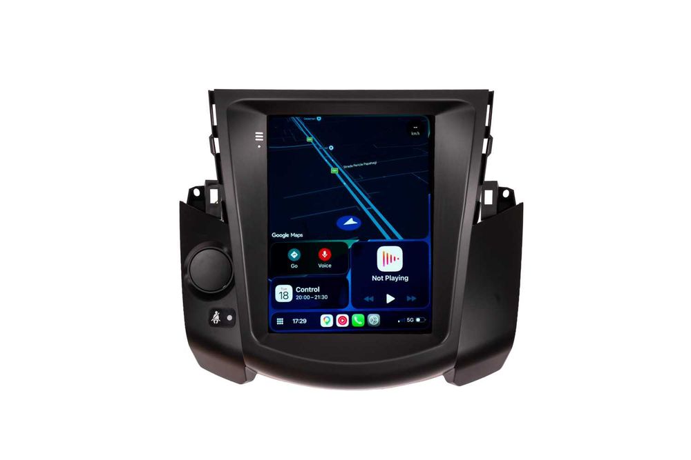 Navigatie Toyota Rav 4 Tip Tesla Ecran Vertical Android 14 Carplay Wireless Android Auto + Camera