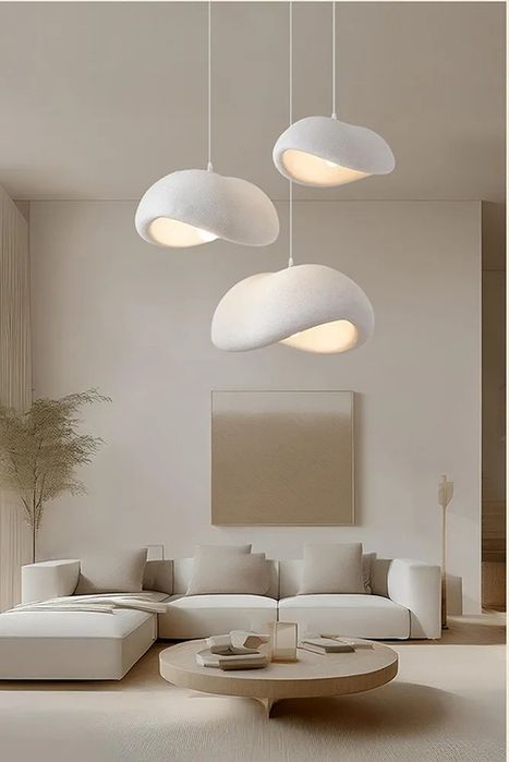 Wabi sabi таванна лампа с 3 глави и 60 см основа регулируема височина