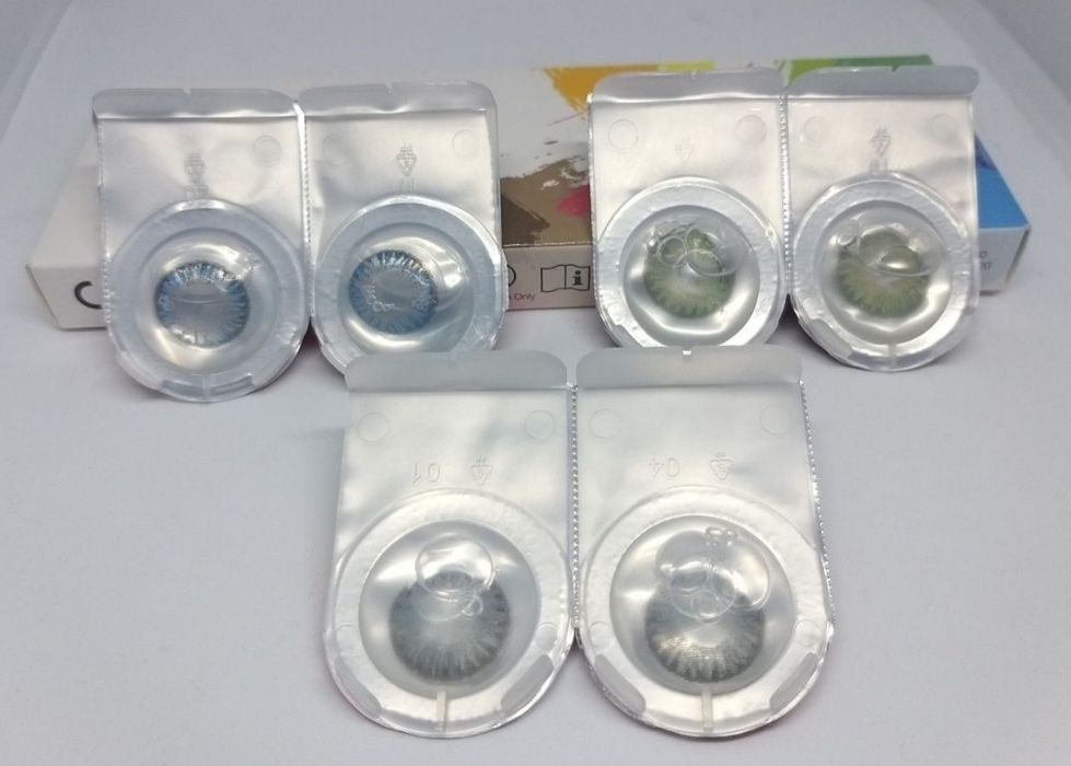 Цветни зелени сини  и сиви ,еднодневни контактни лещи TopVUE COLOR
Без