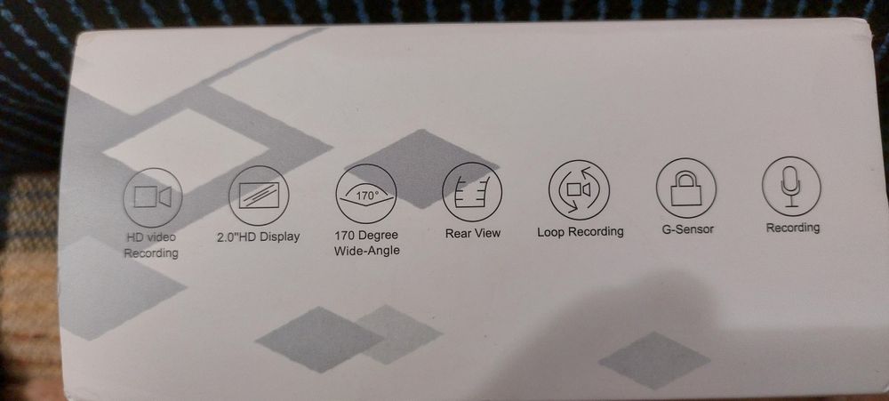 Cameră video auto FHD, duală.