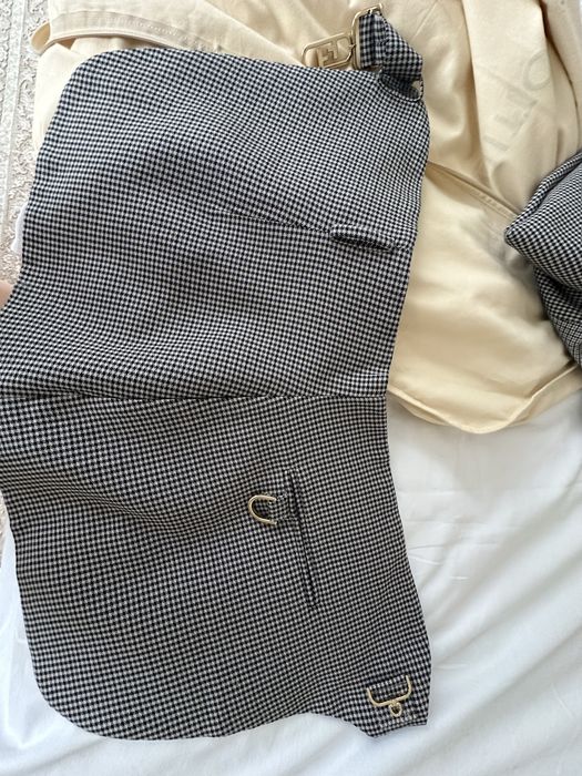 FENDI Серое замшевое платье