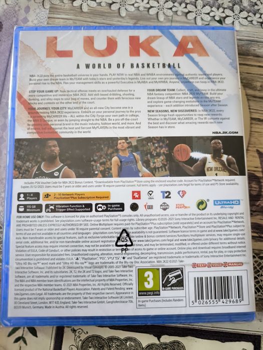 Fc 24,Nba2k22,W2k23,Five Nights at Freddy's Игр иза Playstation 5, Ps5