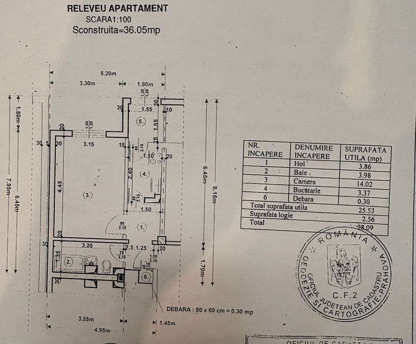 Garsoniera zona 9 Mai