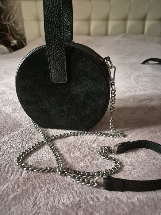 Чанта от набук и кожа Patrizia Lucchini