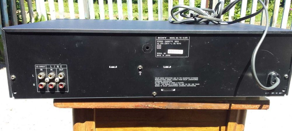 Кассетная дека SONY TC-K670