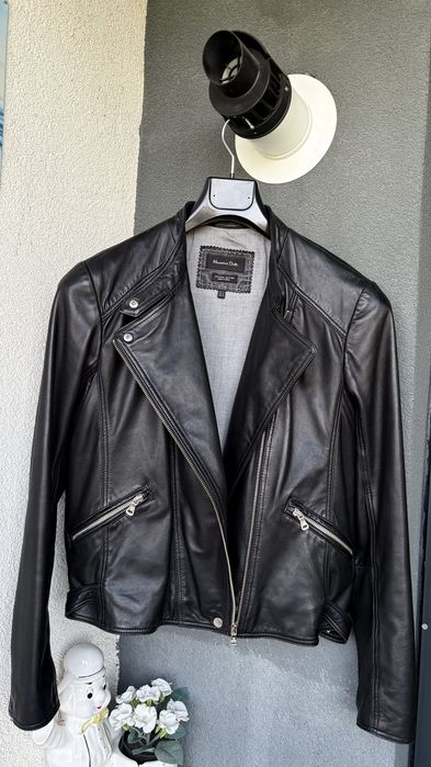 Geaca din piele Massimo Dutti