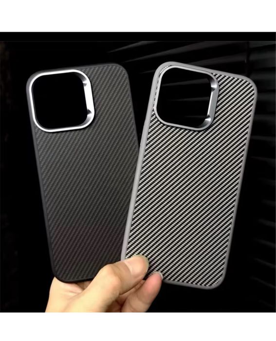 Iphone 15/16/PRO MAX PLUS Husa Soft Carbon Anti Soc Neagra / Gri