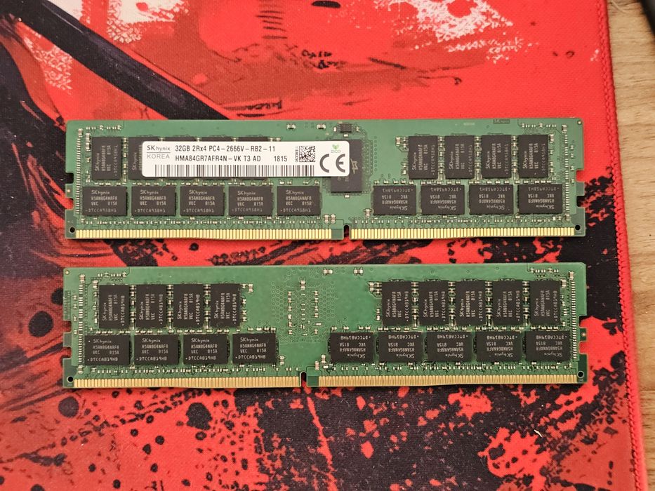 Ddr4 rdimm ECC, 2x32gb, SKhynix, 2666Mhz - сървърна