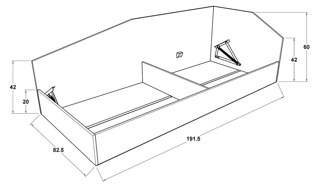 Юношеско легло 90/200
