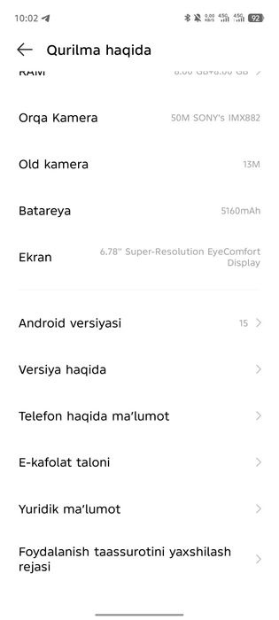 Infinix hot 60 pro 8/256 GB ISHLATILGAN YENGI DEK