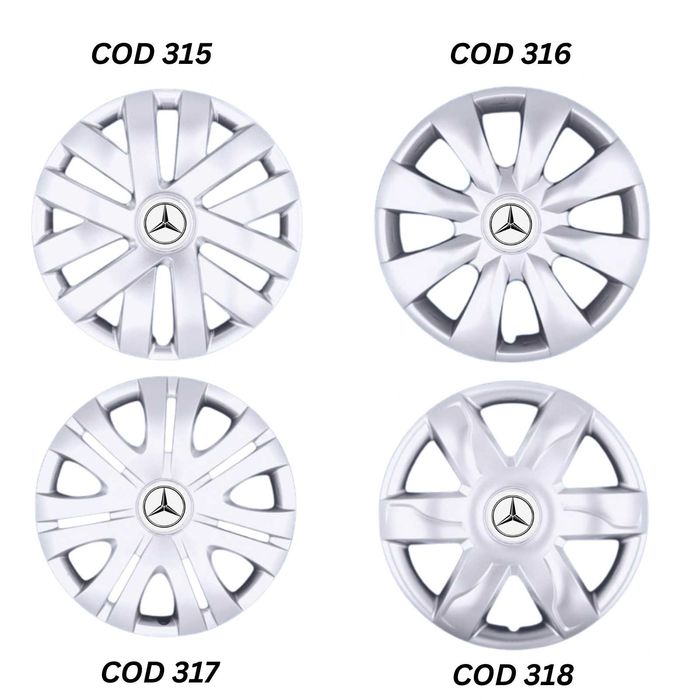 Capace roti R15 Mercedes diverse modele, pentru jante de tabla