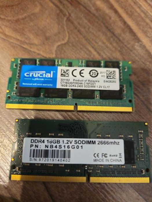 DDR4 16 GB/ 8GB /4GB testate diferite frecvente