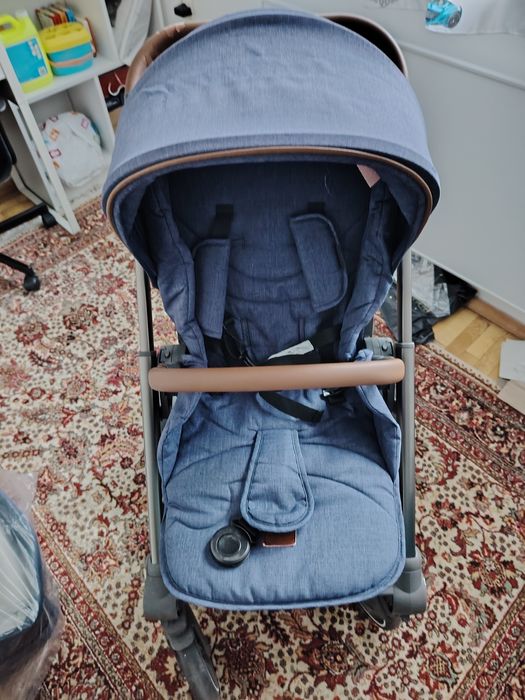 Комбинирана детска количка Cangaroo Icon 2в1 цвят дънки