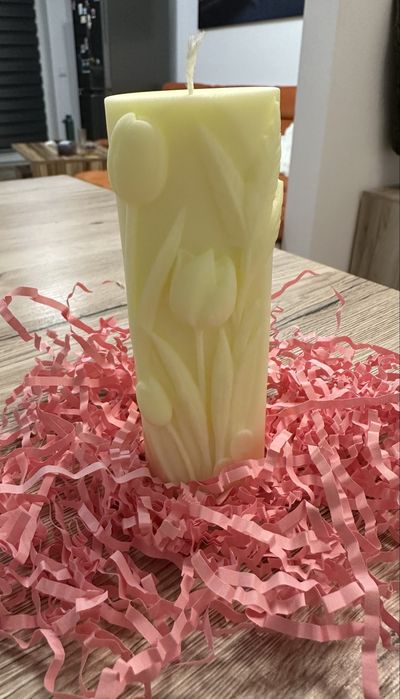 Lumanare oargumata cilindrica