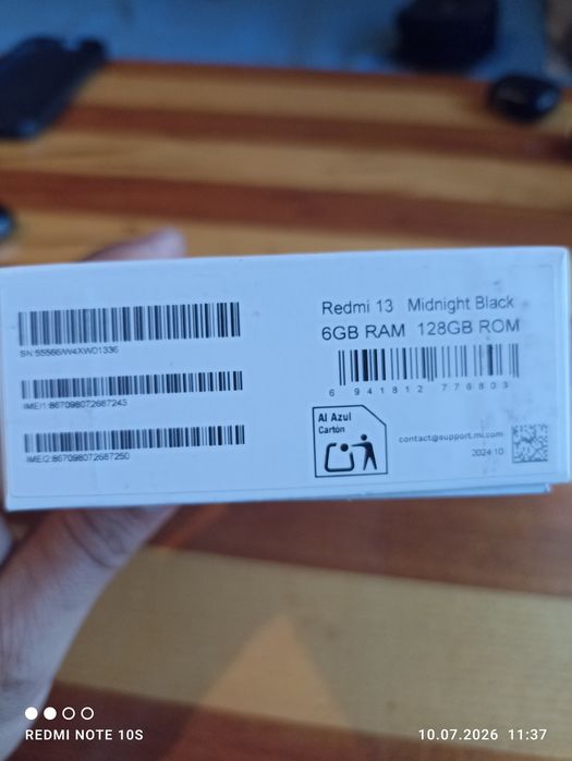 Redmi 13, 6GB  RAM,  128 ROM