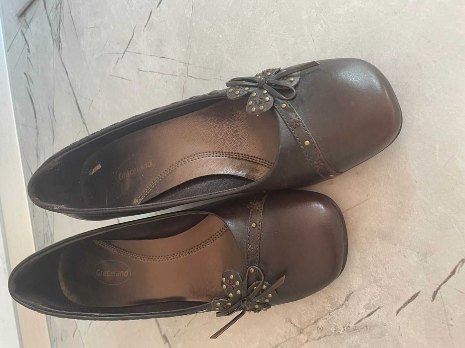 Pantofi Piele Naturala Graceland Marimea 38