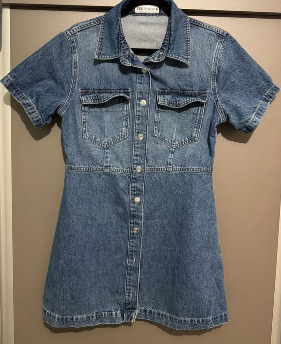 Рокля. Denim, Zara