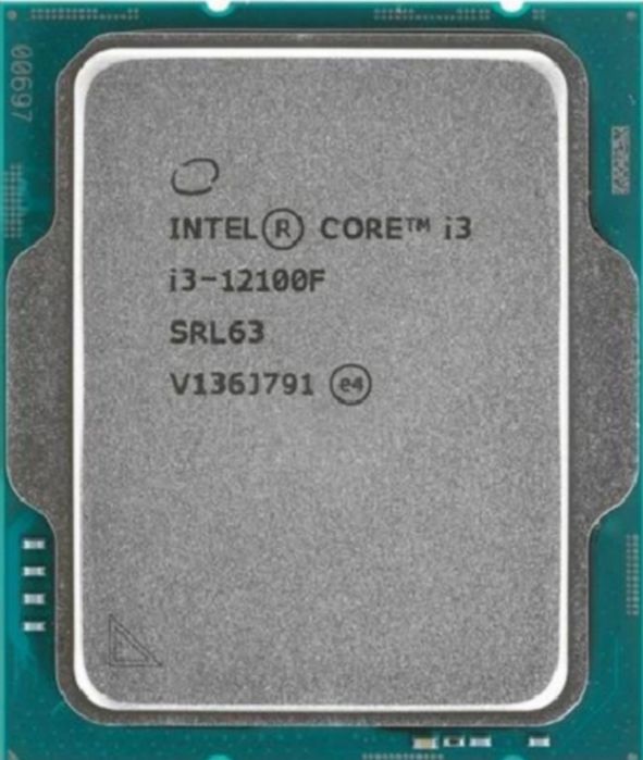 DDR4 I3 12100F Kompyuter Protsessor