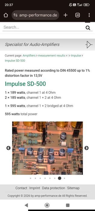 Stație auto profesională 600w Impulse acoustics SD-500