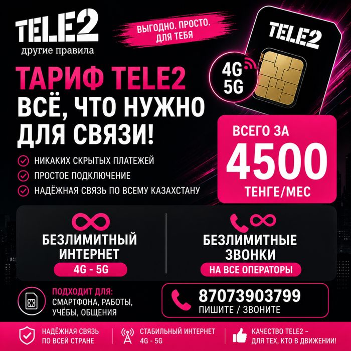 Тариф Теле 2 Безлимит